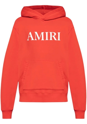 AMIRI logo-print cotton hoodie - Red