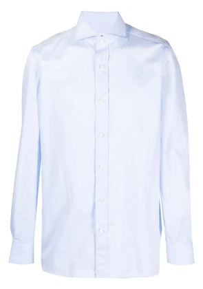 Borrelli long-sleeve cotton shirt - Blue