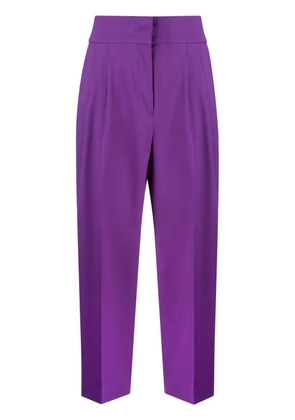 Fabiana Filippi high-waisted tapered trousers - Purple
