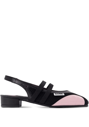 Carel Paris x Maitrepierre slingback mesh pumps - Black