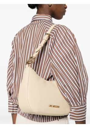 Love Moschino logo-detail shoulder bag - Neutrals
