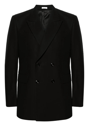 Alexander McQueen double-breasted cotton blazer - Black