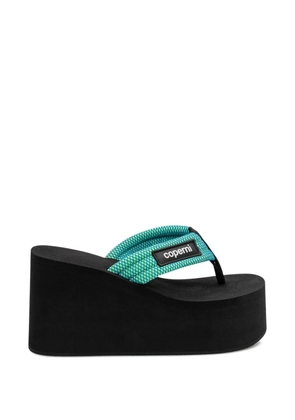 Coperni platform wedged sandals - Blue