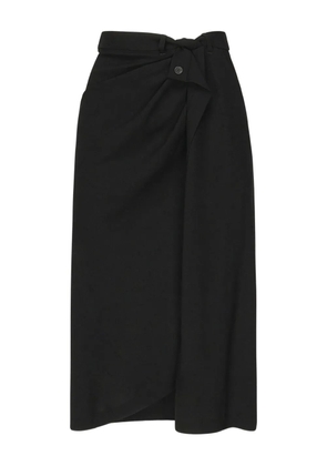 Balenciaga knotted-detail maxi skirt - Black