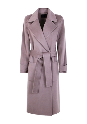 JOSEPH belted wrap coat - Neutrals