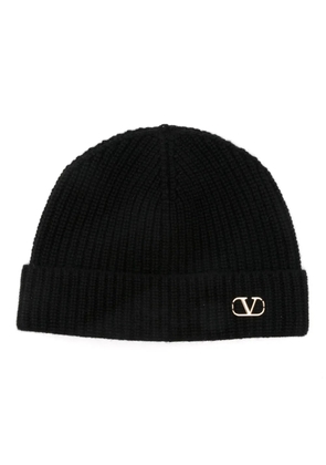 Valentino Garavani VLogo beanie hat - Black