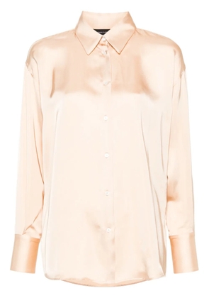 Fabiana Filippi satin elongated shirt - Neutrals