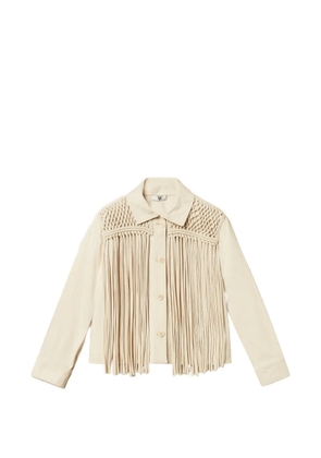 TWINSET fringed jacket - Neutrals