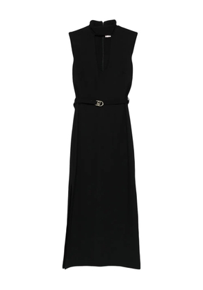 LIU JO key-hole belted midi dress - Black