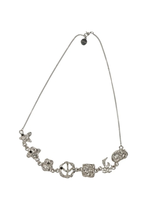 Palm Angels logo-detail necklace - Silver