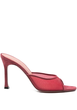 Amina Muaddi 95mm Alexia mules - Red