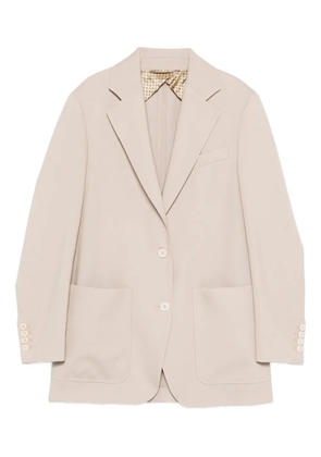 Max Mara patch-pockets buttoned blazer - Neutrals