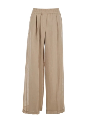 Brunello Cucinelli elasticated palazzo pants - Neutrals