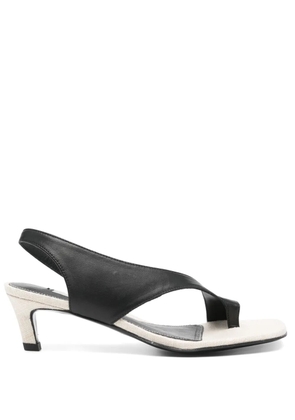 TOTEME 45mm leather sandals - Black