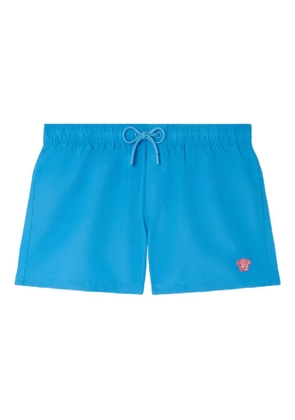 Versace Medusa-embroidered swim shorts - Blue