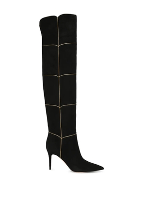 Gianvito Rossi 85mm Clarice suede boots - Black