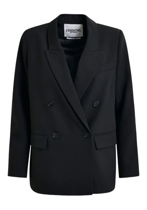 Essentiel Antwerp double-breasted padded-shoulder blazer - Black