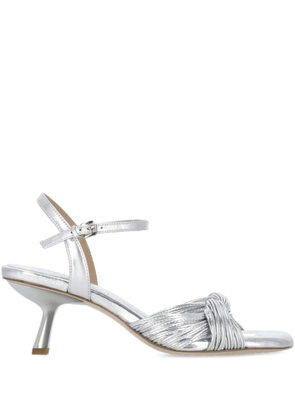 Ash 70mm knotted ankle-strap sandals - Silver