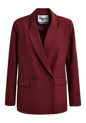 Essentiel Antwerp double-breasted padded-shoulder blazer - Red