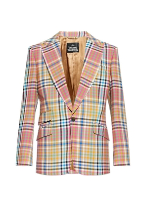 Vivienne Westwood checked pocket blazer - Pink