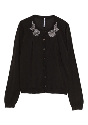 Liviana Conti embellished-collar cardigan - Brown