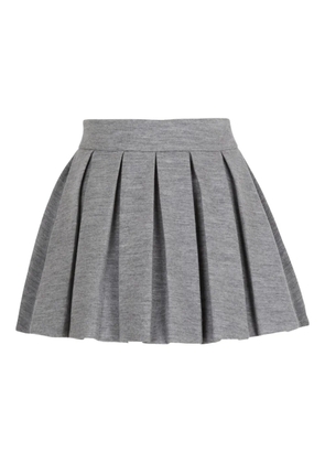 Balmain pleated knit mini skirt - Grey