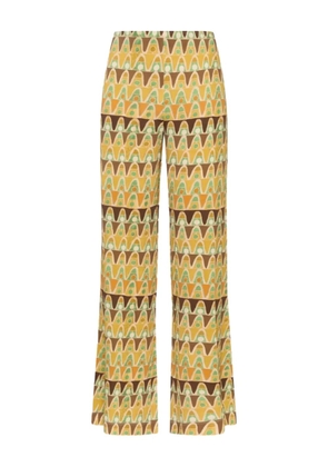 MALIPARMI geometric-print trousers - Yellow