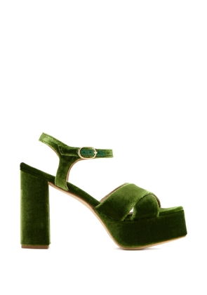 Andrea Gomez Bella platform sandals - Green