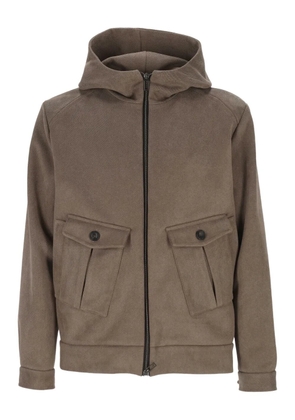 Hosio zip-up jacket - Brown