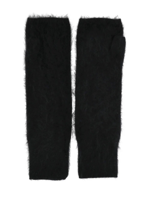 OLIVER LATTUGHI silk gloves - Black