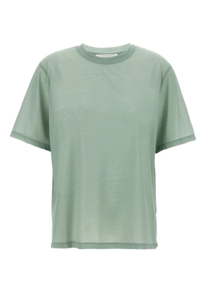 Victoria Beckham logo-embroidered T-shirt - Green