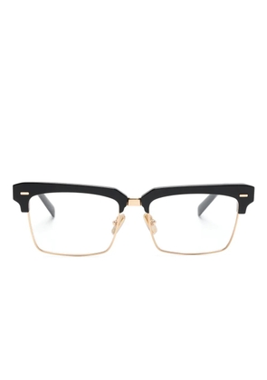 Miu Miu Eyewear rectangular Clubmaster-frame glasses - Black