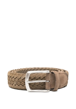 ERALDO braided suede belt - Brown