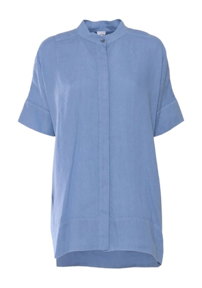ASPESI short-sleeve linen shirt - Blue