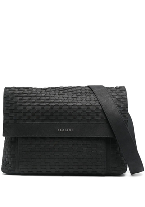 Orciani interwoven shoulder bag - Brown