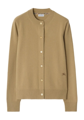 Burberry EKD-embroidered cardigan - Neutrals