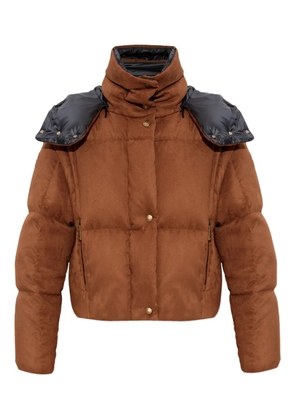 Moncler hooded puffer jacket - Brown