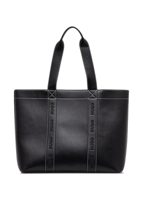 HUGO embroidered-logo tote bag - Black