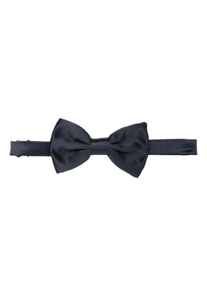 Lady Anne satin silk bow tie - Blue