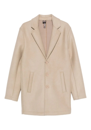 Colmar buttoned notched-lapel coat - Neutrals
