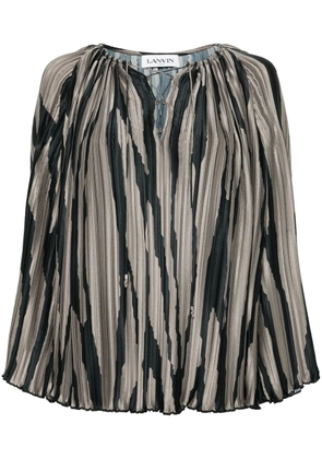 Lanvin abstract-print blouse - Grey