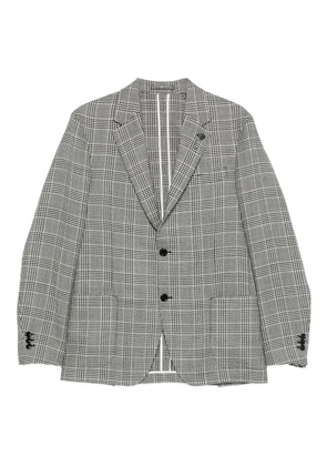 Lardini checked two-button blazer - Neutrals