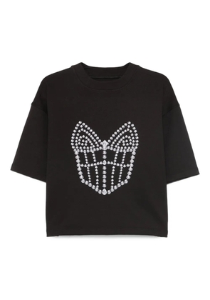 HAMZA La Perle embellished T-shirt - Black