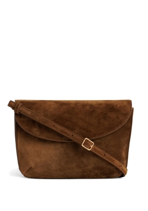 Yu Mei Keriana suede cross body bag - Brown
