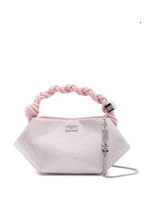 GANNI rhinestone-embellished mini bag - Pink
