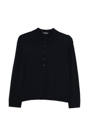 'S Max Mara button-up collar polo top - Blue