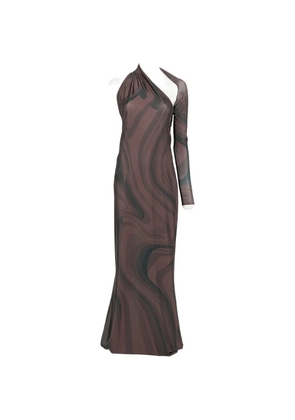 Atu Body Couture one-shoulder cutout maxi dress - Brown