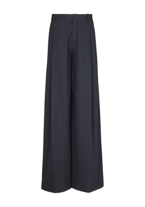 Balmain pinstripe-pattern pleated trousers - Blue