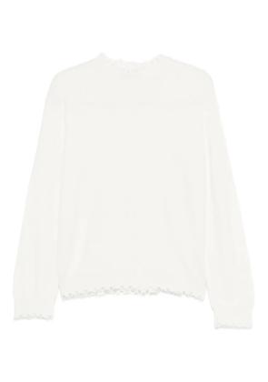 Antonelli ruffled sweater - White