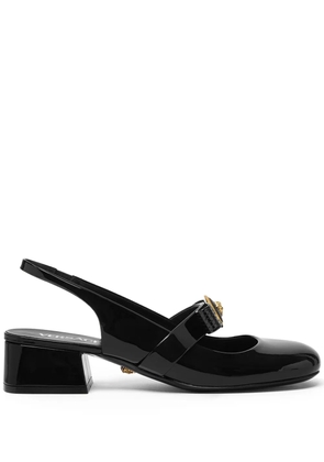 Versace 35mm Gianni Ribbon slingback pumps - Black